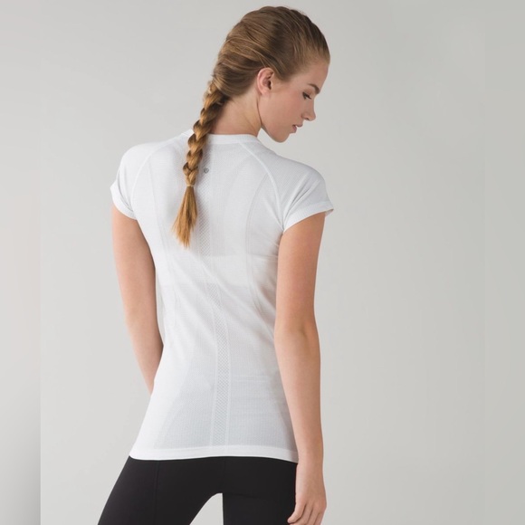 Lululemon Swiftly Tech Short Sleeve Crew
Heathered White Size 8 - Picture 3 of 7